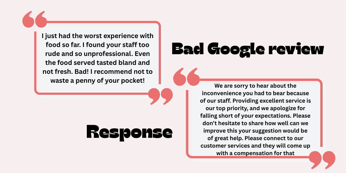 How to Respond to a Bad Review Example? 